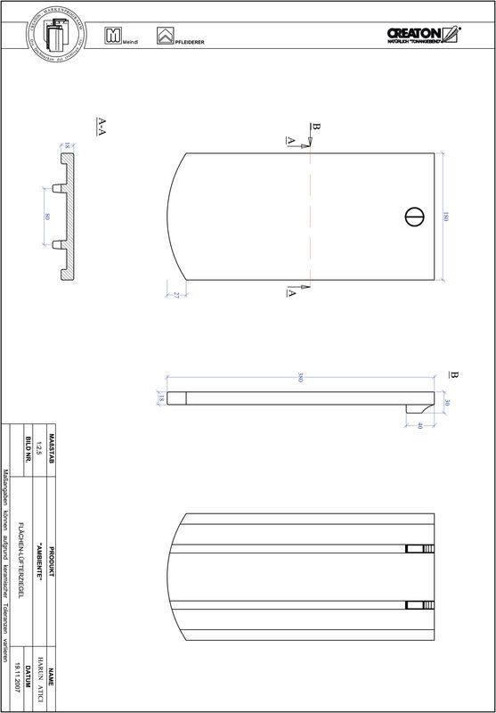 CAD datoteka izdelka AMBIENTE segmentna oblika SEG-FLUEFTZ
