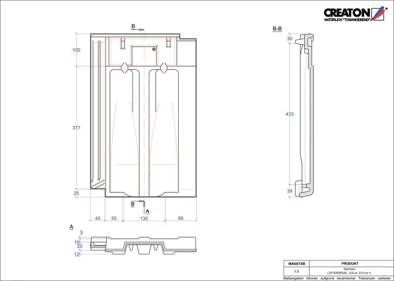CAD datoteka izdelka RAPIDO slemenski zračnik LUEFTZ