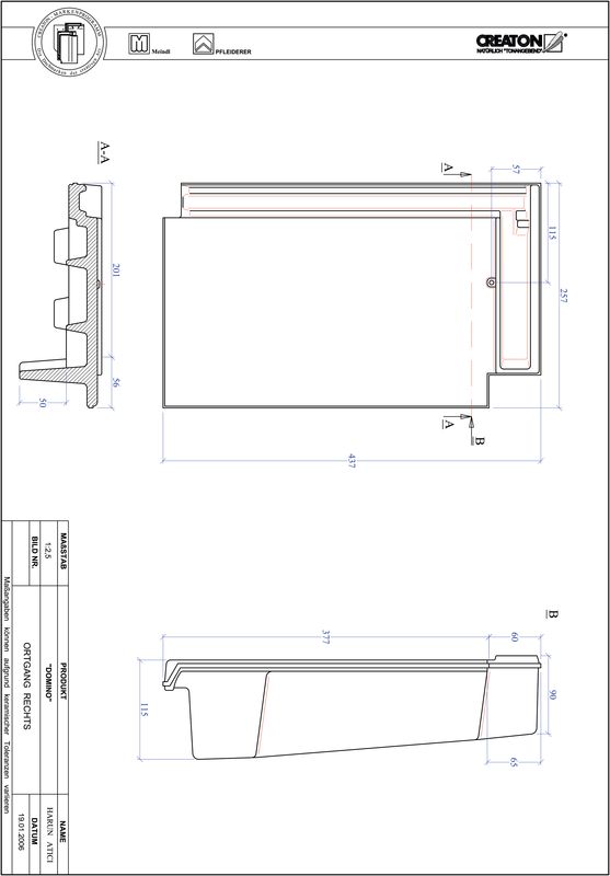 CAD datoteka izdelka DOMINO krajnik desni OGR