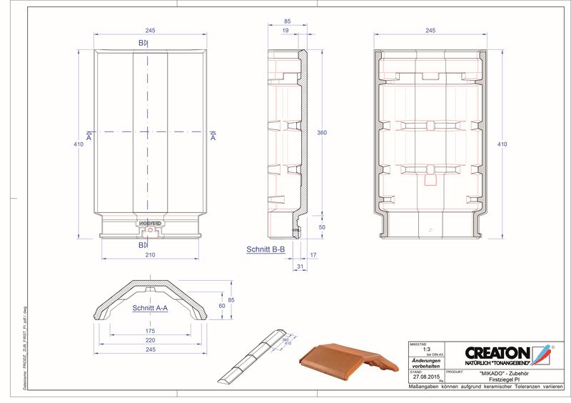 CAD datoteka izdelka RIDGE paleta izdelkov dodatne opreme FIRST-PI