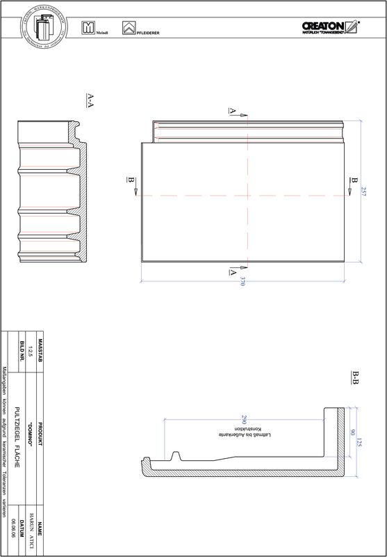 CAD datoteka izdelka DOMINO  strešnik za enokapno streho, PULTFLA
