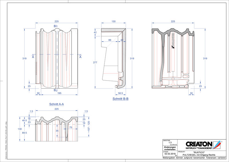 CAD datoteka izdelka RUSTICO  strešnik za enokapno streho, krajnik desni PULTOGR
