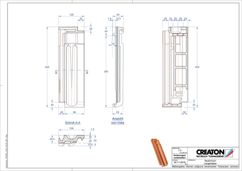 CAD datoteka izdelka RUSTICO polovička LH