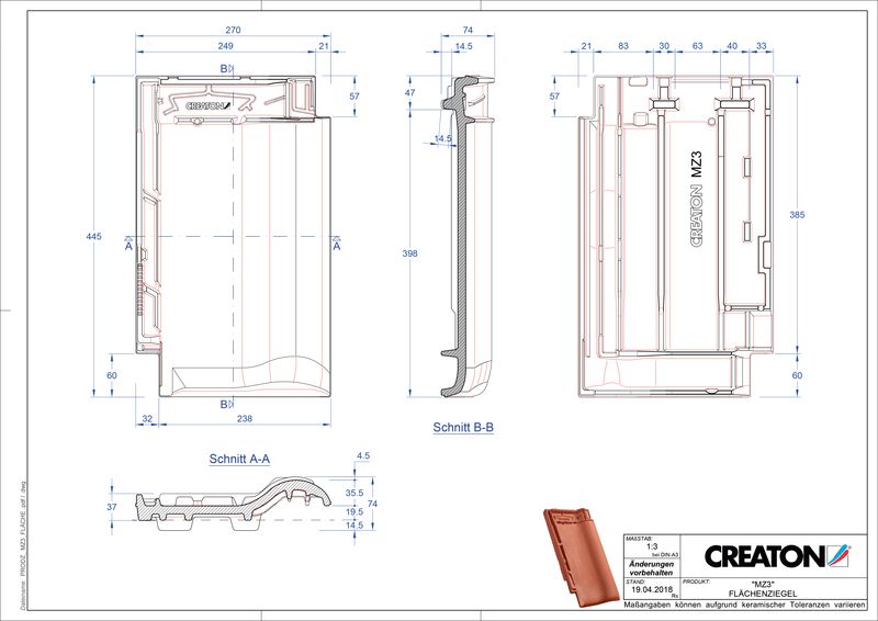 CAD datoteka izdelka MZ3 NEU strešnik FLA