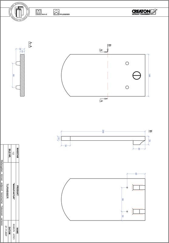 CAD datoteka izdelka MANUFAKTUR segmentna oblika TURMBIBER