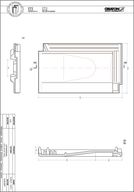 CAD datoteka izdelka OPTIMA slemenski zračnik LUEFTZ