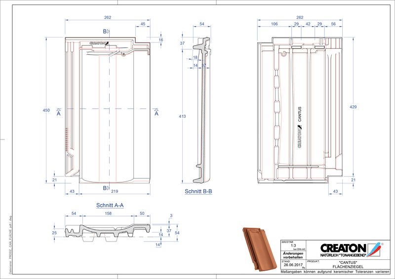 CAD datoteka izdelka CANTUS strešnik FLA