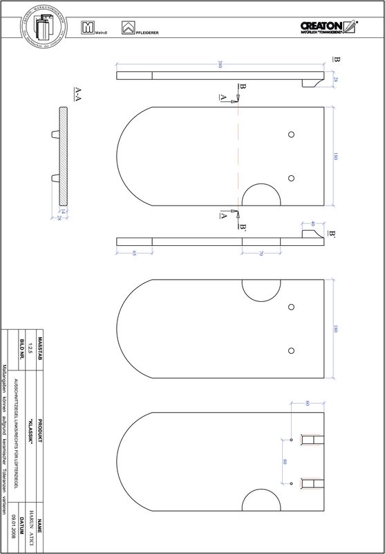 CAD datoteka izdelka KAPSTADT okrogla oblika RUND-AUSSCHNITT-LUEFTZ