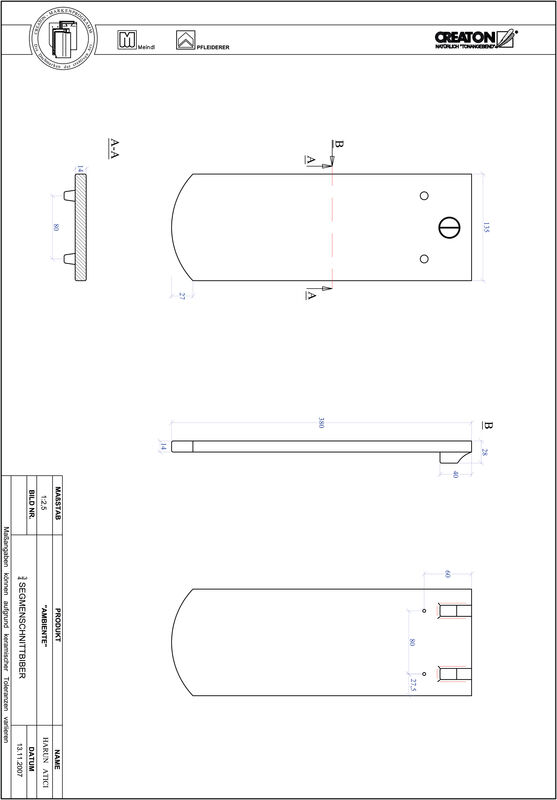CAD datoteka izdelka AMBIENTE segmentna oblika SEG-3-4