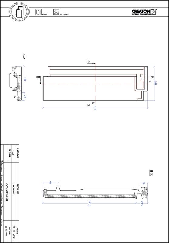 CAD datoteka izdelka DOMINO polovička LH