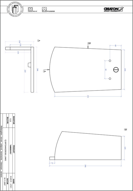 CAD datoteka izdelka AMBIENTE segmentna oblika SEG-OGL-1-1-4