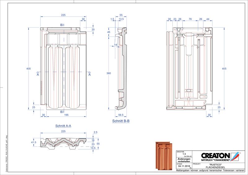 CAD datoteka izdelka RUSTICO strešnik FLA