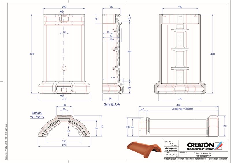 CAD datoteka izdelka RIDGE paleta izdelkov dodatne opreme FIRST-PHP