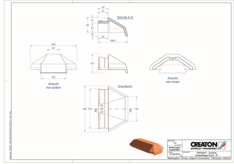 CAD datoteka izdelka RIDGE paleta izdelkov dodatne opreme GRATA-PI-rund