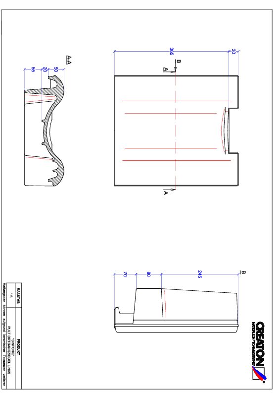 CAD datoteka izdelka SINFONIE  strešnik za enokapno streho, krajnik levi PULTOGL