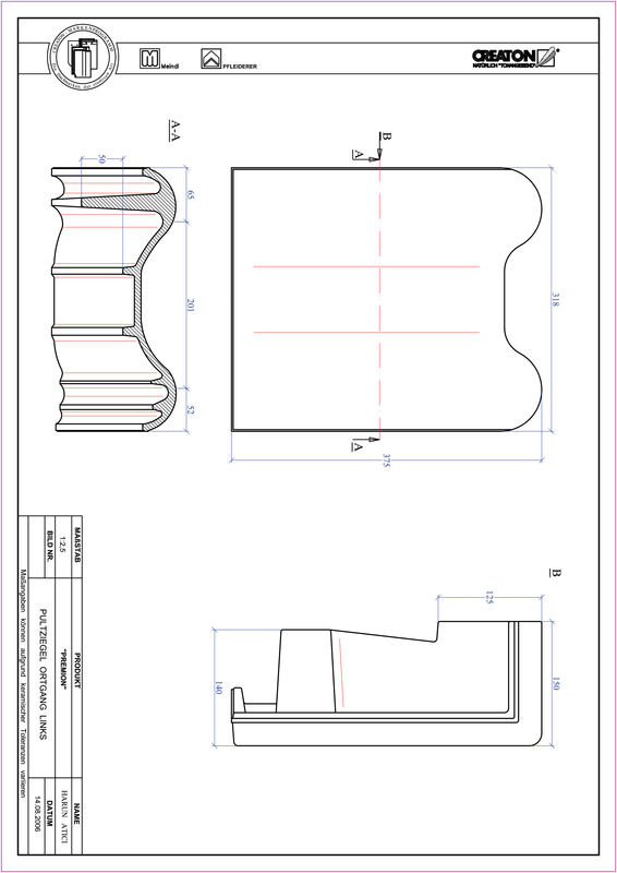 CAD datoteka izdelka PREMION  strešnik za enokapno streho, krajnik levi PULTOGL