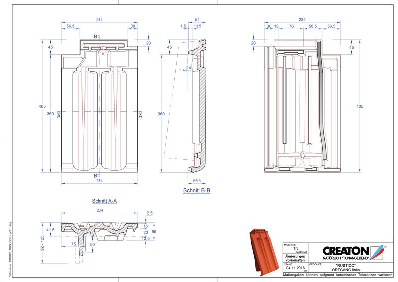 CAD datoteka izdelka RUSTICO krajnik levi OGL