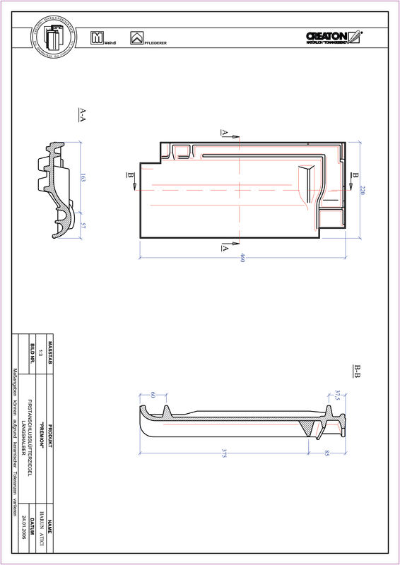 CAD datoteka izdelka PREMION slemenski priključni zračnik polovička FALLH