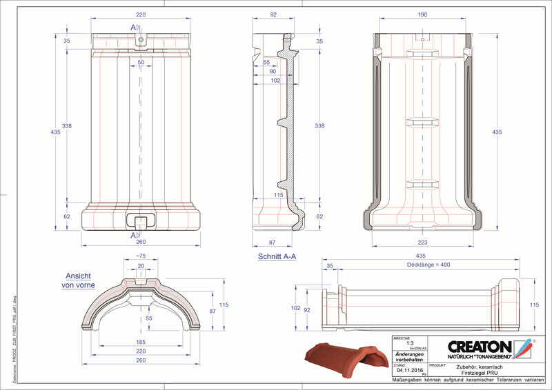 CAD datoteka izdelka RIDGE paleta izdelkov dodatne opreme FIRST-PRU