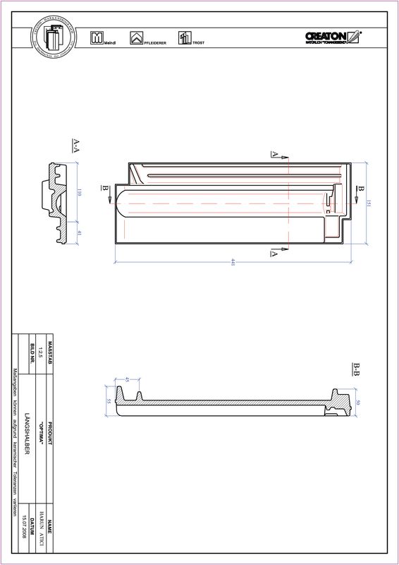 CAD datoteka izdelka OPTIMA polovička LH