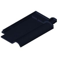 Product BIM model LOD 100 FUTURA dark blue glazed Clay tile
