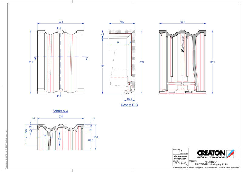 CAD datoteka izdelka RUSTICO  strešnik za enokapno streho, krajnik levi PULTOGL