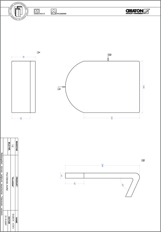 CAD datoteka izdelka KAPSTADT okrogla oblika RUND-PULT-kurz1