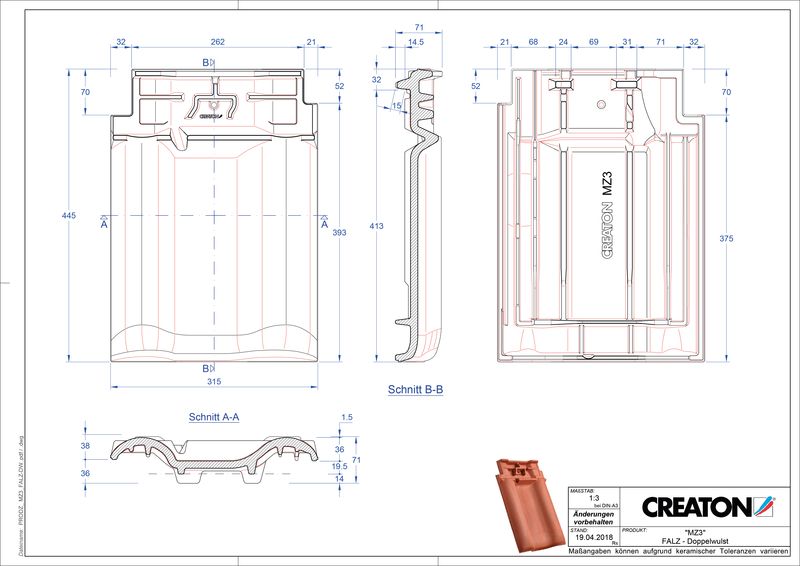 CAD datoteka izdelka MZ3 NEU slemenski priključni zračnik dvovalovnik FALDWZ