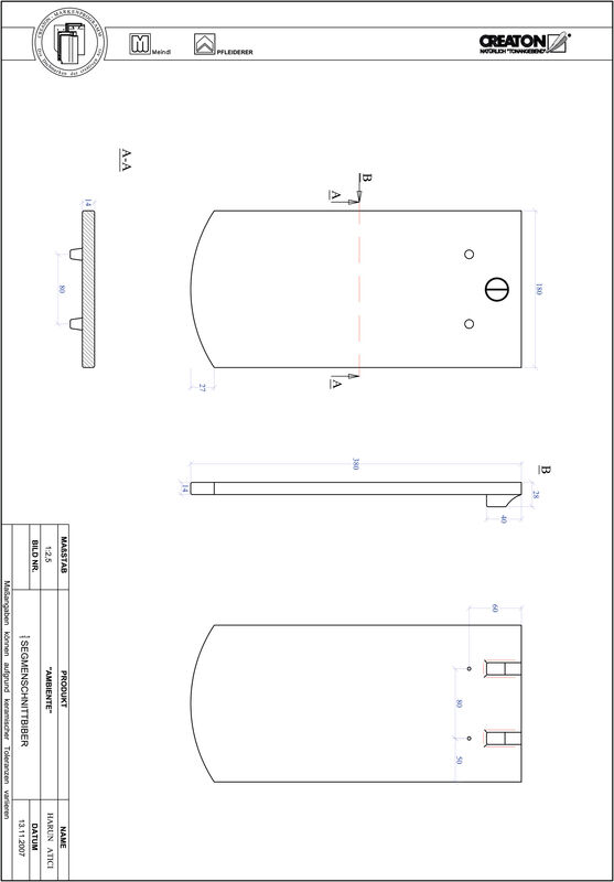 CAD datoteka izdelka AMBIENTE segmentna oblika SEG-1-1