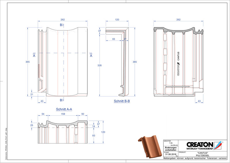 CAD datoteka izdelka CANTUS strešnik za enokapno streho PULT