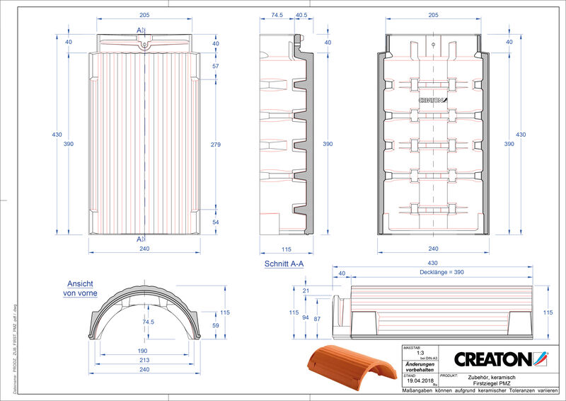 CAD datoteka izdelka RIDGE paleta izdelkov dodatne opreme FIRST-PMZ
