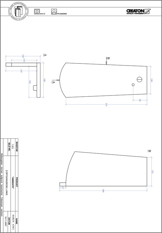 CAD datoteka izdelka AMBIENTE segmentna oblika SEG-OGL-3-4
