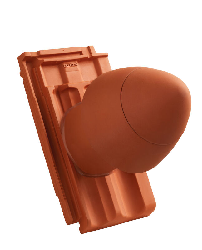 RUS SIGNUM keramični odvodni ventil DN 125 mm s snemljivo kapo, vklj. adapter za povezavo pod streho s prilagodljivim kanalom