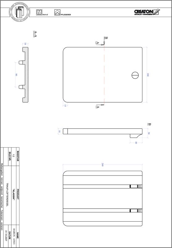 CAD datoteka izdelka KAPSTADT okrogla oblika RUND-TRAUF-LUEFTZ
