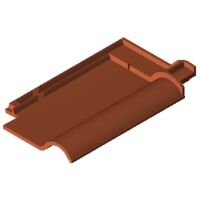Product BIM model LOD 500 FUTURA red glazed Clay tile